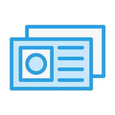 Kartpostal Vektörü Simge Tasarımı İllüstrasyonu