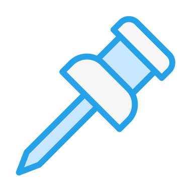 Pin Vektör Simgesi Tasarım İllüstrasyonuna bas