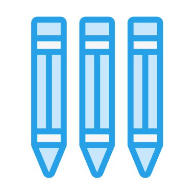 Kalem Vektörü Simgesi Tasarım Çizimi