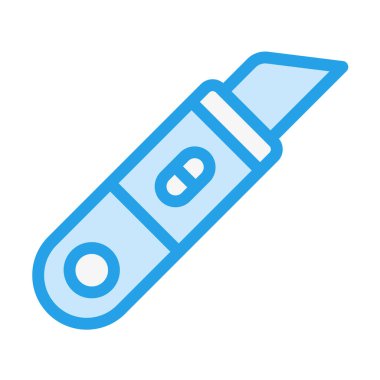 Kesici Vektör Simgesi Tasarım İllüstrasyonu