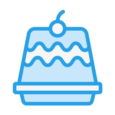 Pastane Vektör Simgesi Tasarım İllüstrasyonu