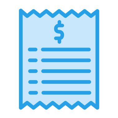 Fatura Vektörü Simgesi Tasarım İllüstrasyonu