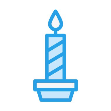 Mum Vektörü Simgesi Tasarım İllüstrasyonu