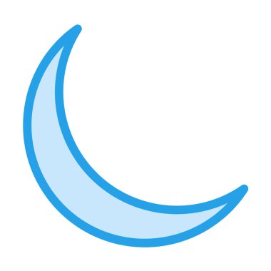 Ay Vektörü simgesi tasarımı illüstrasyonu