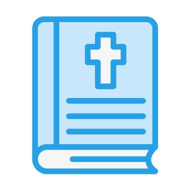İncil Vektörü Simgesi Tasarım İllüstrasyonu