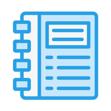 Günlük Vektörü Simgesi Tasarım İllüstrasyonu