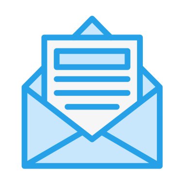 E- posta Vektör Simgesi Tasarım Resmini Aç