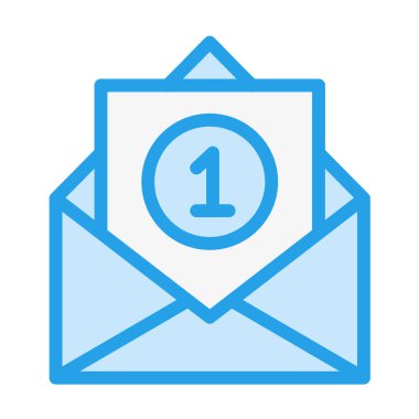 Gelen Kutusu Vektör Simgesi Tasarım İllüstrasyonu