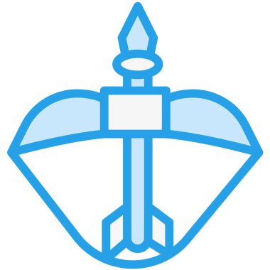 Tatar Yayı Vektör Simgesi Tasarım İllüstrasyonu