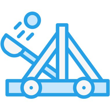 Mancınık Vektörü Simgesi Tasarım Çizimi