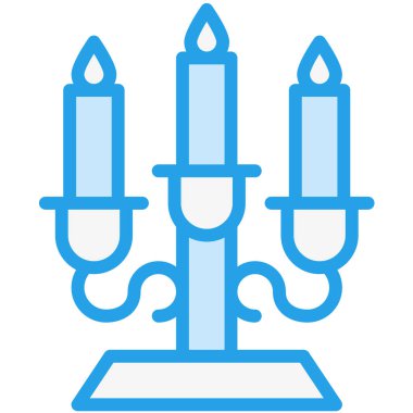 Mum Boyası Vektör Simgesi Tasarım İllüstrasyonu