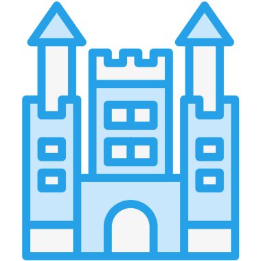 Kale Vektörü Simgesi Tasarım İllüstrasyonu