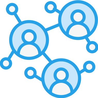 İş Ağı Vektör Simgesi Tasarım İllüstrasyonu