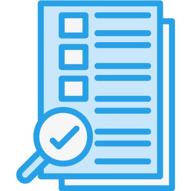 Vektör Simgesi Tasarım İllüstrasyonu Denetiliyor