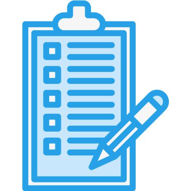 Liste Vektör Simgesi Tasarım İllüstrasyonu