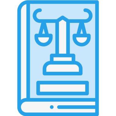 Şirket Hukuku Vektör Simgesi Tasarım İllüstrasyonu