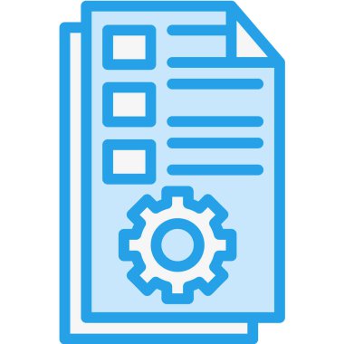 Kontrat Yönetimi Vektör Simgesi Tasarım İllüstrasyonu