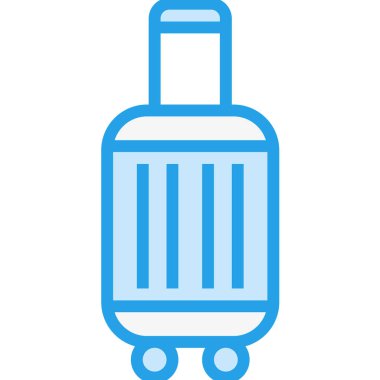 Bagaj Vektörü Simgesi Tasarım İllüstrasyonu