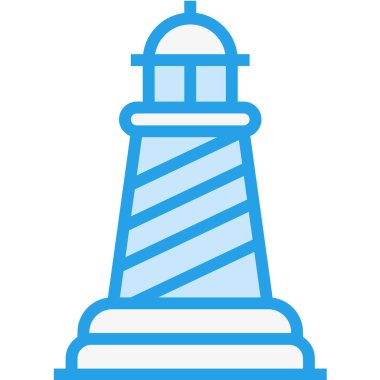 Deniz feneri Vektör Simgesi Tasarım İllüstrasyonu