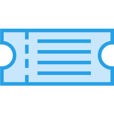 Uçak bileti Vektör Simgesi Tasarım İllüstrasyonu