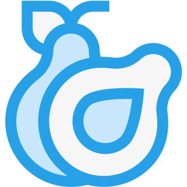 Avokado Vektör Simgesi Tasarım İllüstrasyonu