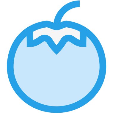 Domates Vektörü Simgesi Tasarım İllüstrasyonu