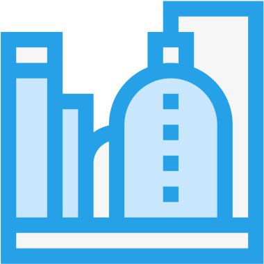 Yağ Fabrikası Vektör Simgesi Tasarım İllüstrasyonu