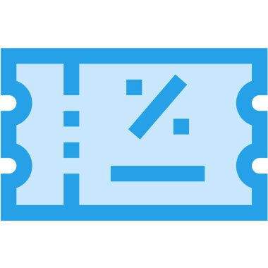 İndirimli Coupon Vektör Simgesi Tasarım İllüstrasyonu