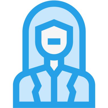 Kadın Vektör Simgesi Tasarım İllüstrasyonu