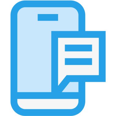 Mobil ileti Vektör Simgesi Tasarım ResmiComment