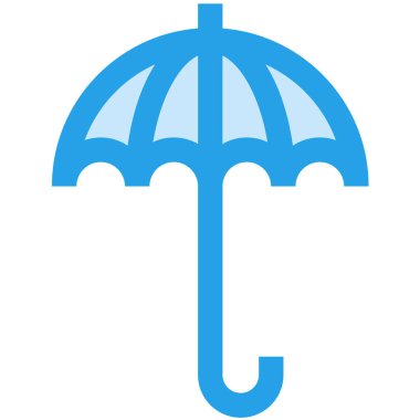 Koruyucu Umbrel Vektör Simgesi Tasarım İllüstrasyonu