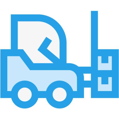 Çatal Kaldırıcı Vektör Simgesi Tasarım İllüstrasyonu