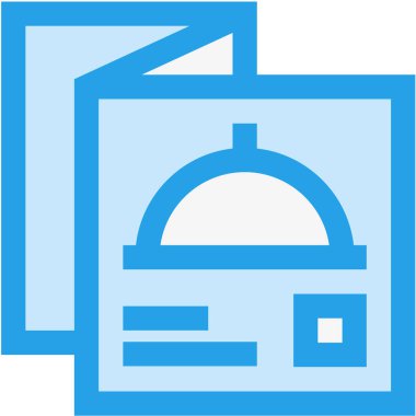 Gıda Menüsü Vektör Simgesi Tasarım Çizimi