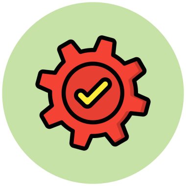 Kalite Denetim Vektörü Simgesi Tasarım İllüstrasyonu