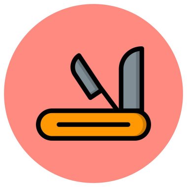 İsviçre çakısı Vektör Simgesi Tasarım İllüstrasyonu