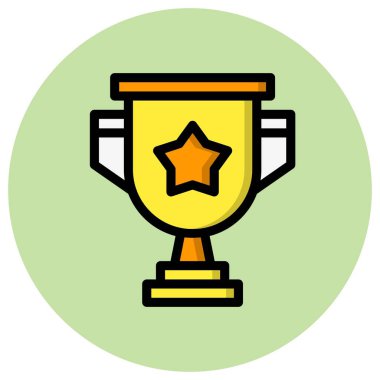 Ödül Vektörü Simgesi Tasarım İllüstrasyonu