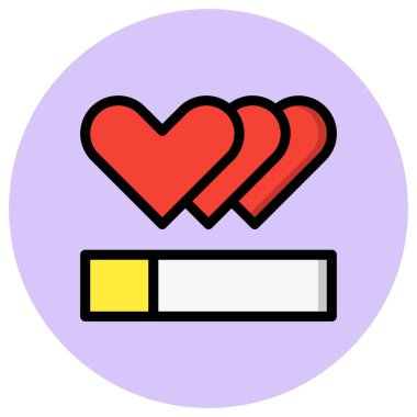 Yaşam Vektörü Simgesi Tasarım Çizimi