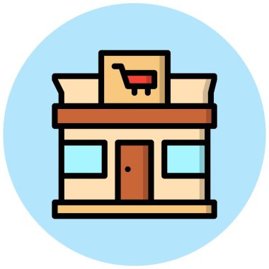 Depo Vektörü Simgesi Tasarım İllüstrasyonuName