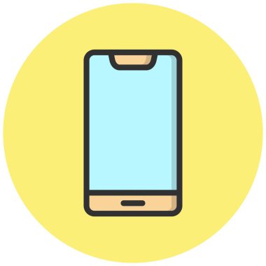 Akıllı Telefon Vektör Simgesi Tasarım İllüstrasyonu