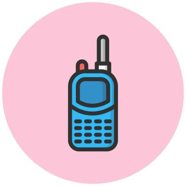 Telsiz talkie Vektör Simgesi Tasarım İllüstrasyonu