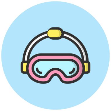 Vr gözlük Vektör Simgesi Tasarım İllüstrasyonu