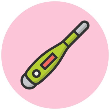 Termometre Vektör Simgesi Tasarım İllüstrasyonu