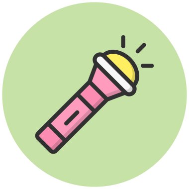 El feneri Vektörü Simgesi Tasarım Çizimi