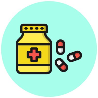 Haplar Vektör Simgesi Tasarım İllüstrasyonu