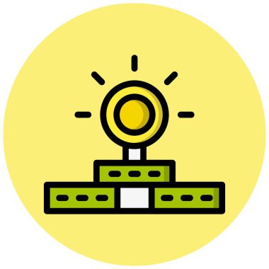 Baş Ayna Vektörü Simgesi Tasarım İllüstrasyonu