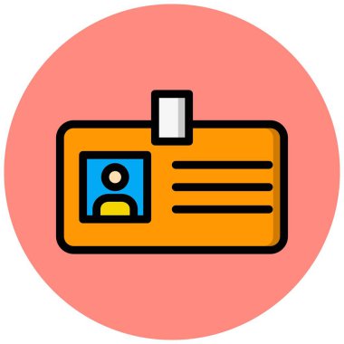 Tanımlama Vektörü Simgesi Tasarım İllüstrasyonu