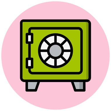 Depolama Vektörü Simgesi Tasarım İllüstrasyonu