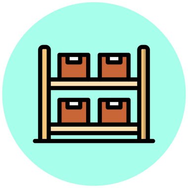 Tedarik Vektörü Simgesi Tasarım İllüstrasyonu