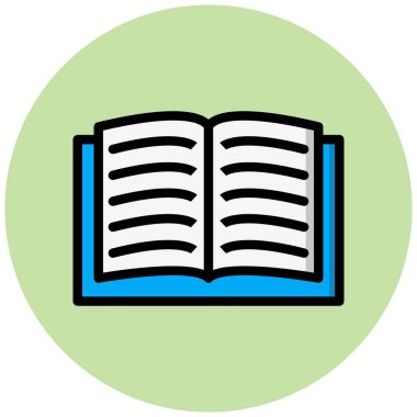 Rehber Kitap Vektörü Simgesi Tasarım İllüstrasyonuName