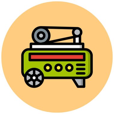 Hava pompası Vektör Simgesi Tasarım İllüstrasyonu